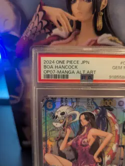 PSA 10 ONE PIECE Card Boa Hancock OP07-051 Comic Parallel Manga Alt Art Japanese - Image 3
