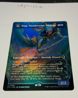 Magic the Gathering MTG Sygg, Wanderwine Wisdom x1 Rare B'less FOIL Card NM/M - Image 1