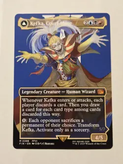 MTG Kefka, Court Mage / Ruler of Ruin Borderless #398 Final Fantasy Near Mint - Image 1