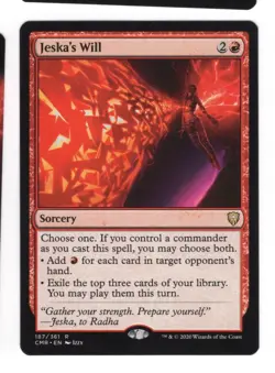 Jeska's Will - Commander Legends MTG NM Rare Regular English - Image 1