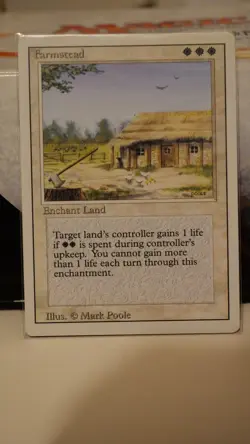 Farmstead - Revised (3ED) 1994 - MTG Magic the Gathering - Rare - Image 1