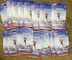 18x lot Magic the Gathering Avatar: The Last Airbender sleeved Play Booster Pack - Image 1