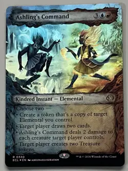 MTG Lorwyn Eclipsed Ashling’s Command Kindred Instant RARE FOIL #0330 - Image 1