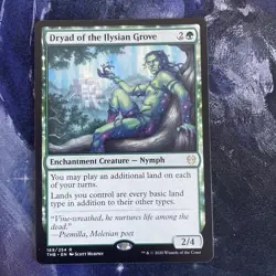 Mtg- Dryad of the Ilysian Grove (169/254) Theros Beyond Death- Rare- NM - Image 1