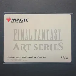 Shadow, Mysterious Assassin (Gold Stamped Art Series) 26/53 Final Fantasy MTG NM - Image 2