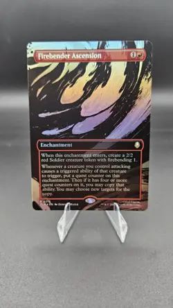Firebender Ascension Borderless FOIL 0312 MTG Avatar: TLA Nm/M - Image 1