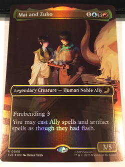 Mai and Zuko (Borderless) FOIL Avatar: The Last Airbender MTG Near Mint - Image 1
