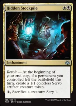 4 x Hidden Stockpile (129/184) - Aether Revolt - Uncommon - Image 1