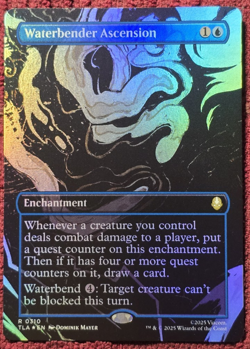 MTG Waterbender Ascension (Borderless Foil) Avatar: The Last Airbender 0310 MINT - Image 1