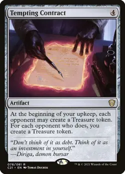 MTG Tempting Contract ** Commander 2021 ** English - Image 1