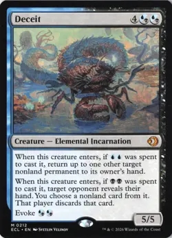 Deceit Lorwyn Eclipsed Normal NM 212 - Image 1