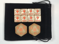 mtg Midnight Hunt Spindown 2 Oversized Glow in the Dark Dice d20 - 8 Promo Dice - Image 2