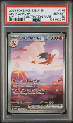 Pokemon Charizard Ex Scarlet & Violet 151 Special Rare #199 PSA 10 English - Image 1