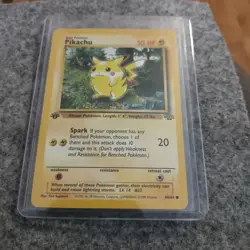 Pokemon Pikachu TCG Jungle Card 60/64 1st Edition Common LP - Image 1