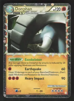 Donphan 107/123 Prime Pokemon TCG HeartGold SoulSilver MP - Image 1