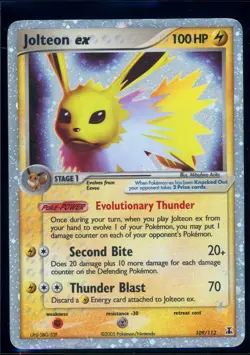 Pokemon EX DELTA SPECIES - #109/113 Jolteon ex - Ultra Rare Holo - ENG - Image 1