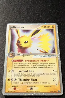 Pokemon EX DELTA SPECIES - #109/113 Jolteon ex - Ultra Rare Holo - ENG - Image 4