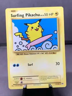 Pokemon TCG Surfing Pikachu XY Evolutions #111/108 Secret Rare NM/M 2016 - Image 1