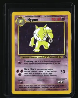 Pokemon HYPNO 8/62 (Holo Rare) Fossil - LP/Light Play - Image 1