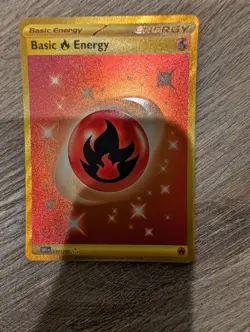 💥 Basic Fire Energy - 230/197 - Pokemon Obsidian Flames Secret Rare Gold Holo - Image 1
