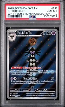 2025 POKEMON SVP EN-SV BLACK STAR PROMO #211 GOTHITELLE PSA 10 - Image 1