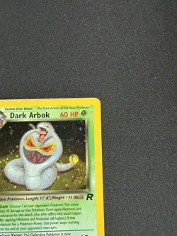 Pokemon TCG Dark Arbok Team Rocket Holo Unlimited Holo Rare NM - Image 4
