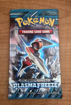 Sealed Pokemon Black And White Plasma Freeze Booster Pack Bisharp Pack Art - Image 1