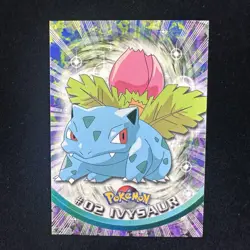 1999 Topps Pokemon TV Ivysaur #02 Green Logo - Image 1