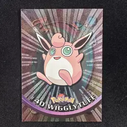 POKEMON Topps Card WIGGYGUFF HOLO FOIL Black Logo VLP/EX 1999! - Image 1