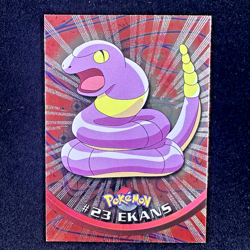 1999 Topps Pokemon TV #23 Ekans Silver Foil Black Logo (Rays 2nd Print) - Image 1
