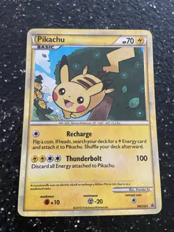 Pokemon TCG Pikachu HGSS03 Black Star Promos Holo - Image 1
