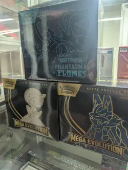 3x Pokemon Elite Trainer Box Mega Evolution & Phantasmal Flames - Image 1