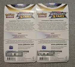 2 x Pokemon Brilliant Stars Blister Booster Packs Eevee Flapple Promos - Image 2