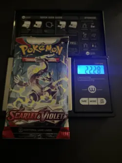VERY HEAVY 22.28g Scarlet And Violet Base Pokemon TCG Booster Pack - Image 1
