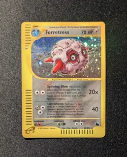 Pokemon SKYRIDGE - #H8/H32 Forretress - Holo - ENG - SWIRLS - Moderately Played - Image 3