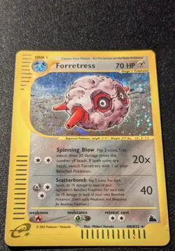 Pokemon SKYRIDGE - #H8/H32 Forretress - Holo - ENG - SWIRLS - Moderately Played - Image 4