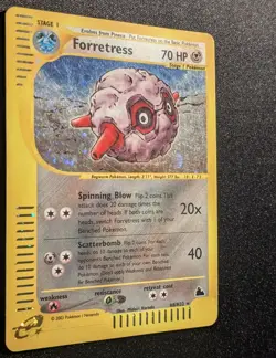 Pokemon SKYRIDGE - #H8/H32 Forretress - Holo - ENG - SWIRLS - Moderately Played - Image 5