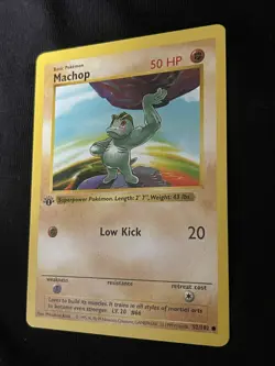 Pokemon Machop (52/102) 1st Edition Shadowless Base Set NM/M NP - Image 3