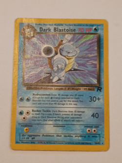 Dark Blastoise 20/82 Pokemon TCG Vintage Rocket Set WOTC Non Holo Rare 1999-2000 - Image 2