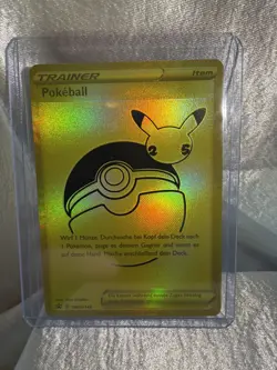Pokemon Pokeball Celebrations Gold Secret Black Star Promo SWSH146 NM Deutsch - Image 1