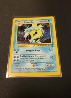 Pokemon Gyarados 7/130 -Base Set 2- Played - Image 1