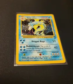 Pokemon Gyarados 7/130 -Base Set 2- Played - Image 2
