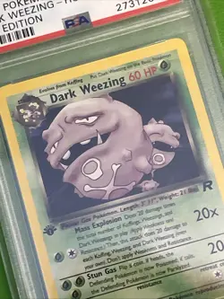 PSA GRADE 10 POKEMON ROCKET DARK WEEZING - HOLO #14 - 1ST EDITION - GEM MINT - Image 4