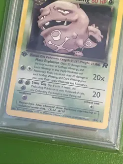 PSA GRADE 10 POKEMON ROCKET DARK WEEZING - HOLO #14 - 1ST EDITION - GEM MINT - Image 5
