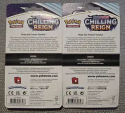 2 x Pokemon Chilling Reign Blister Booster Packs Phanpy Morpeko Promos - Image 2