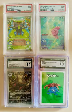 Pokemon Lot of 4 CGC & PSA Slabs SHIFTRY, GLOOM, ZWEILOUS, ALOMOMOLA - Image 1