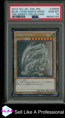BLUE-EYES WHITE DRGN. YU-GI-OH! JAP TRC1-THE RARITY COLL 2014 JP000 PSA 10 - Image 1