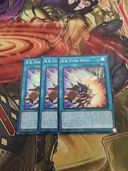 3X R.B. Funk Dock DUAD-EN095 Super Rare 1st Edition NM Yugioh - Image 1