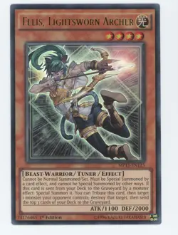 Yugioh Felis, Lightsworn Archer MP15-EN123 Ultra Rare 1st LP - Image 1