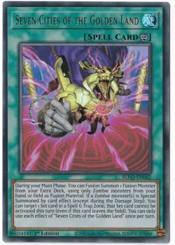 Seven Cities of the Golden Land Yu-Gi-Oh! BLVO-EN062 1st Ultra Rare - Image 1